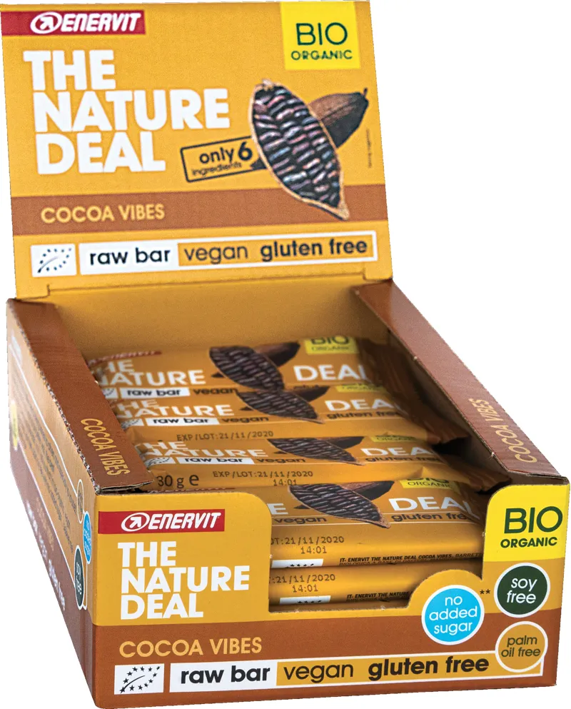 Enervit Nature Deal RawBar Box 20 X 30g Cocoa BBD: 24/08/ 2021